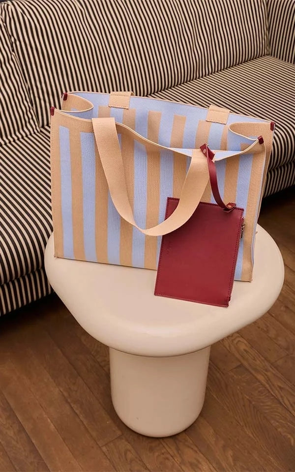 Shopper Bag Knitted Stripes