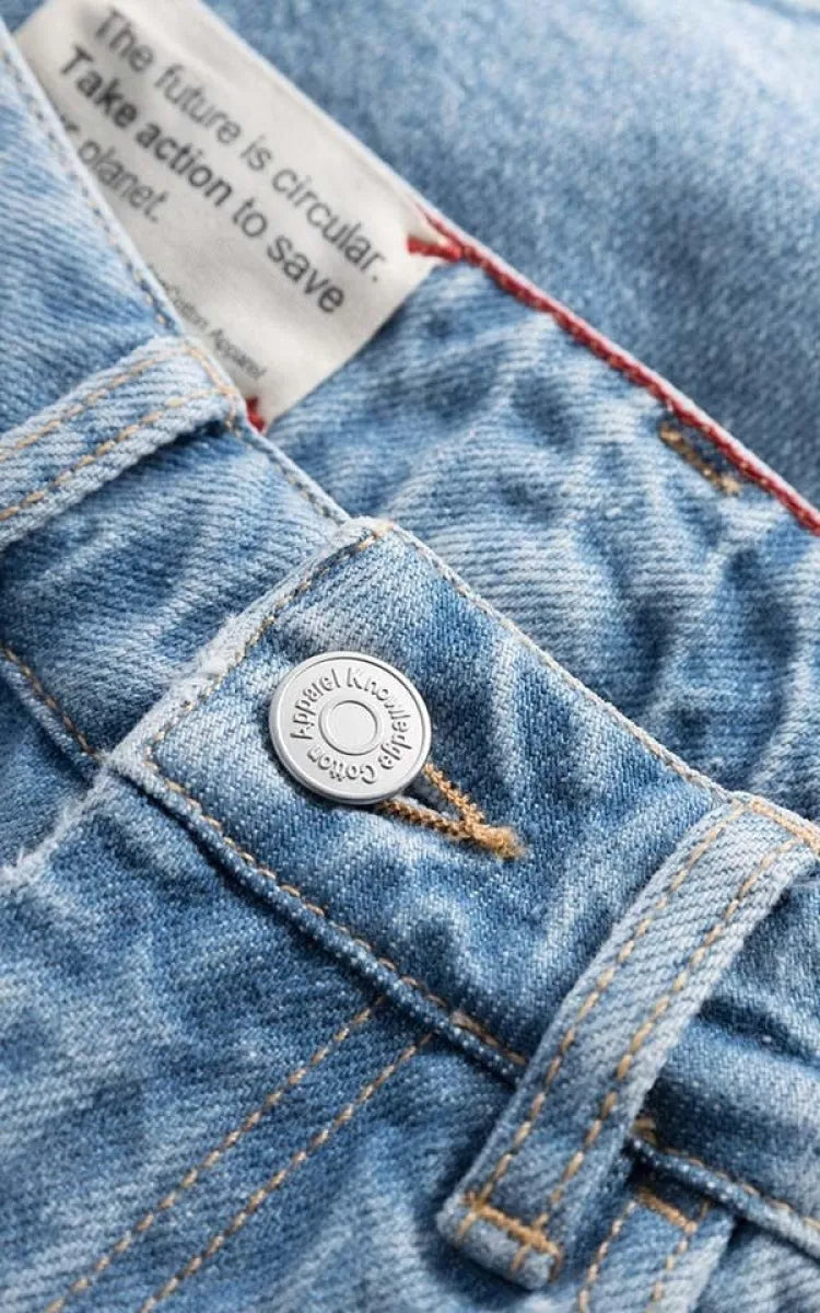 KnowledgeCotton Apparel Shorts Reborn Gale Straight Mid-Rise