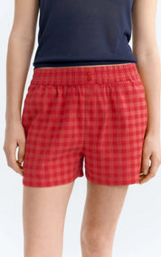 Thinking MU Shorts Red Checks Geraldine