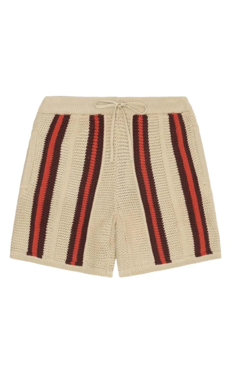 KnowledgeCotton Apparel Shorts Striped Knitted