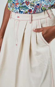 Brava Fabrics Skirt Denim Slub Midi