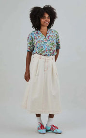 Brava Fabrics Skirt Denim Slub Midi