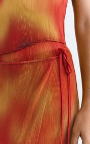 Thinking MU Skirt Flowers Pleated Pauline