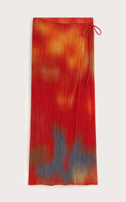Thinking MU Skirt Flowers Pleated Pauline