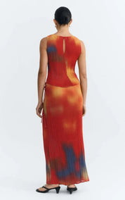 Thinking MU Skirt Flowers Pleated Pauline