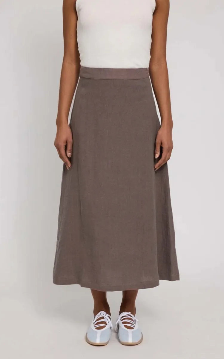 Mazine Skirt Linen Midi