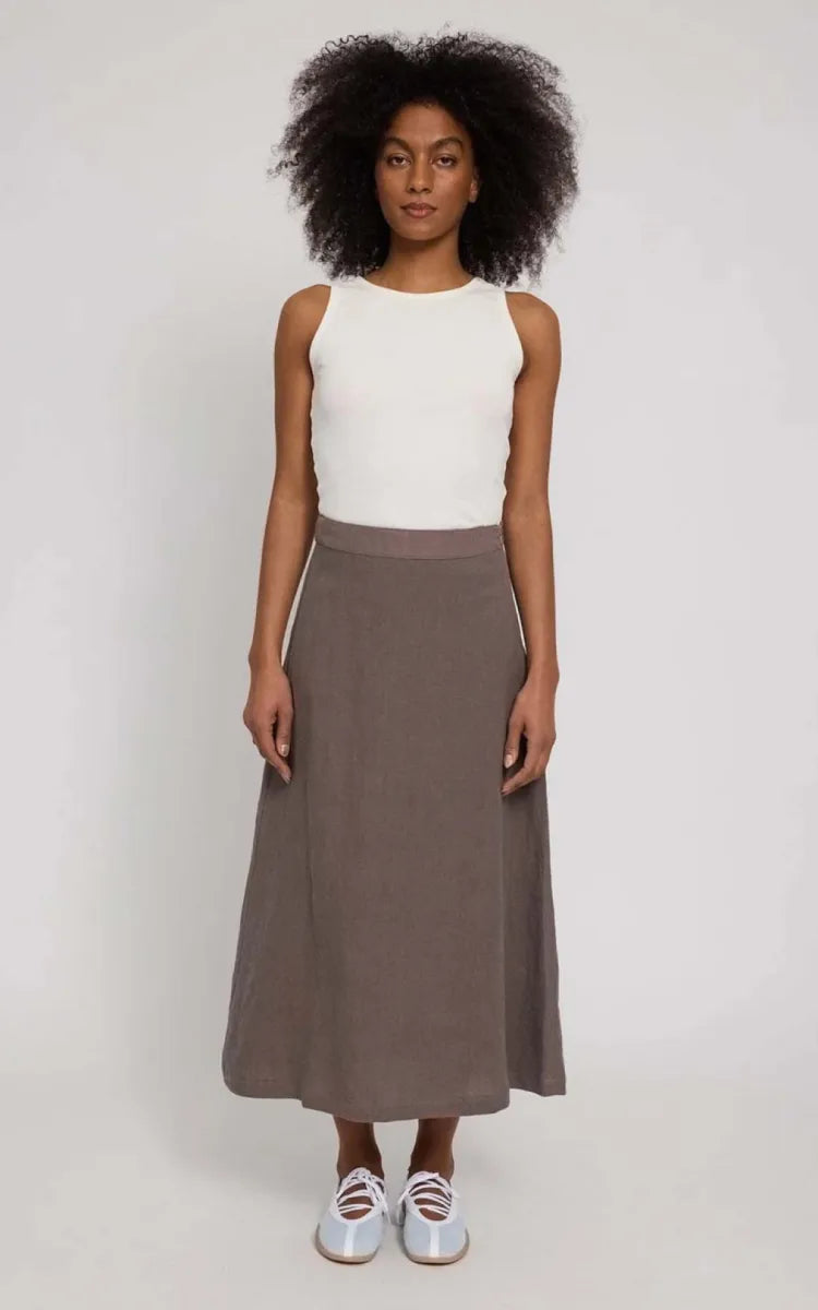 Mazine Skirt Linen Midi