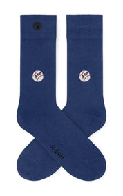 A-dam Underwear Socks Blue Baseball
