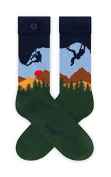 Socks Climbing Rock