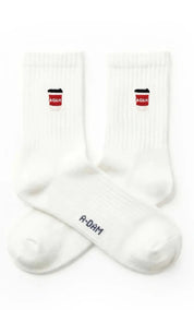 A-dam Underwear Socks Crew Coffee Take Away