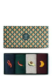 A-dam Underwear Socks Food 4-pack