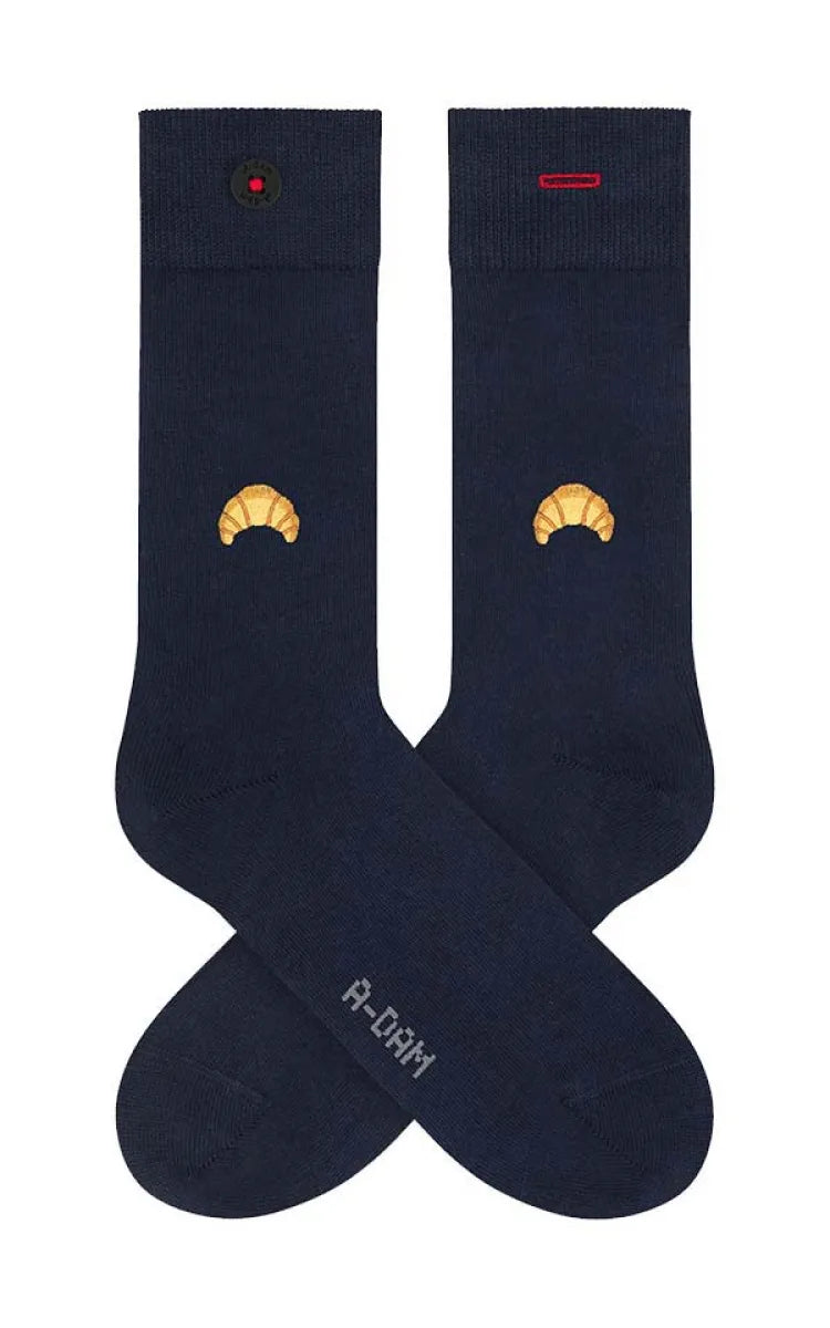 A-dam Underwear Socks Casual Croissant Navy
