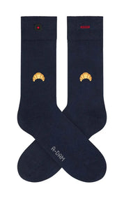 A-dam Underwear Socks Casual Croissant Navy