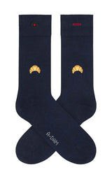 Socks Casual Croissant Navy