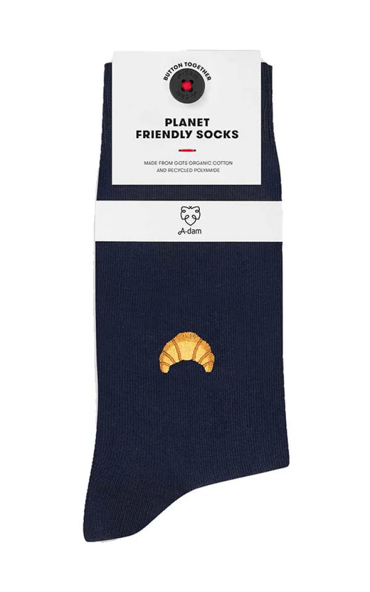 A-dam Underwear Socks Casual Croissant Navy