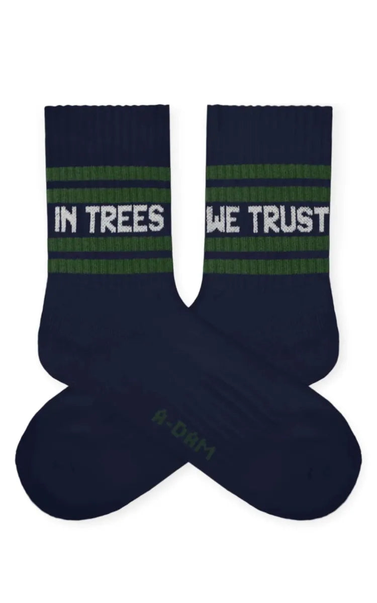 A-dam Underwear Socks Quarter In Trees We Trust
