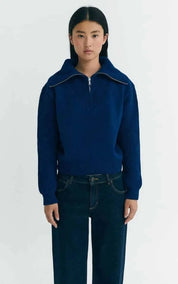 Thinking MU Sweater Tanit Indigo Knitted