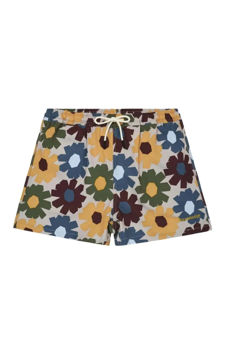 KnowledgeCotton Apparel Swim Shorts Stretch AOP