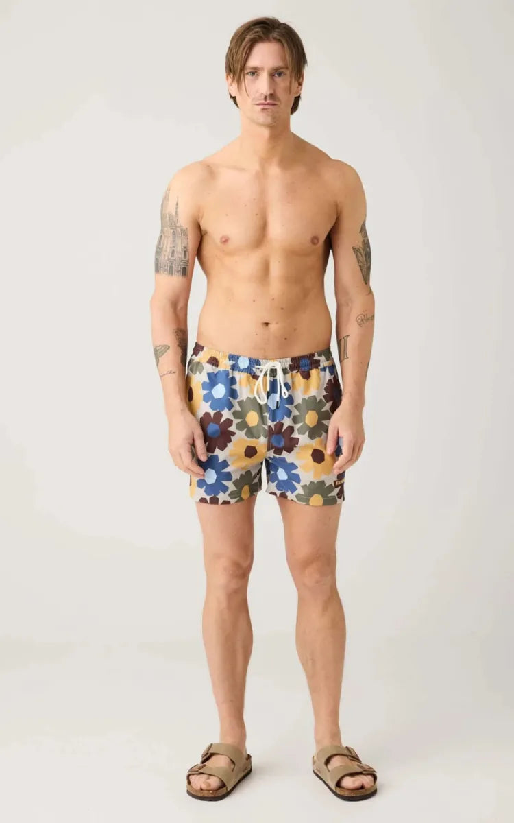 KnowledgeCotton Apparel Swim Shorts Stretch AOP