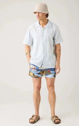 Swim Shorts Stretch Landscape AOP
