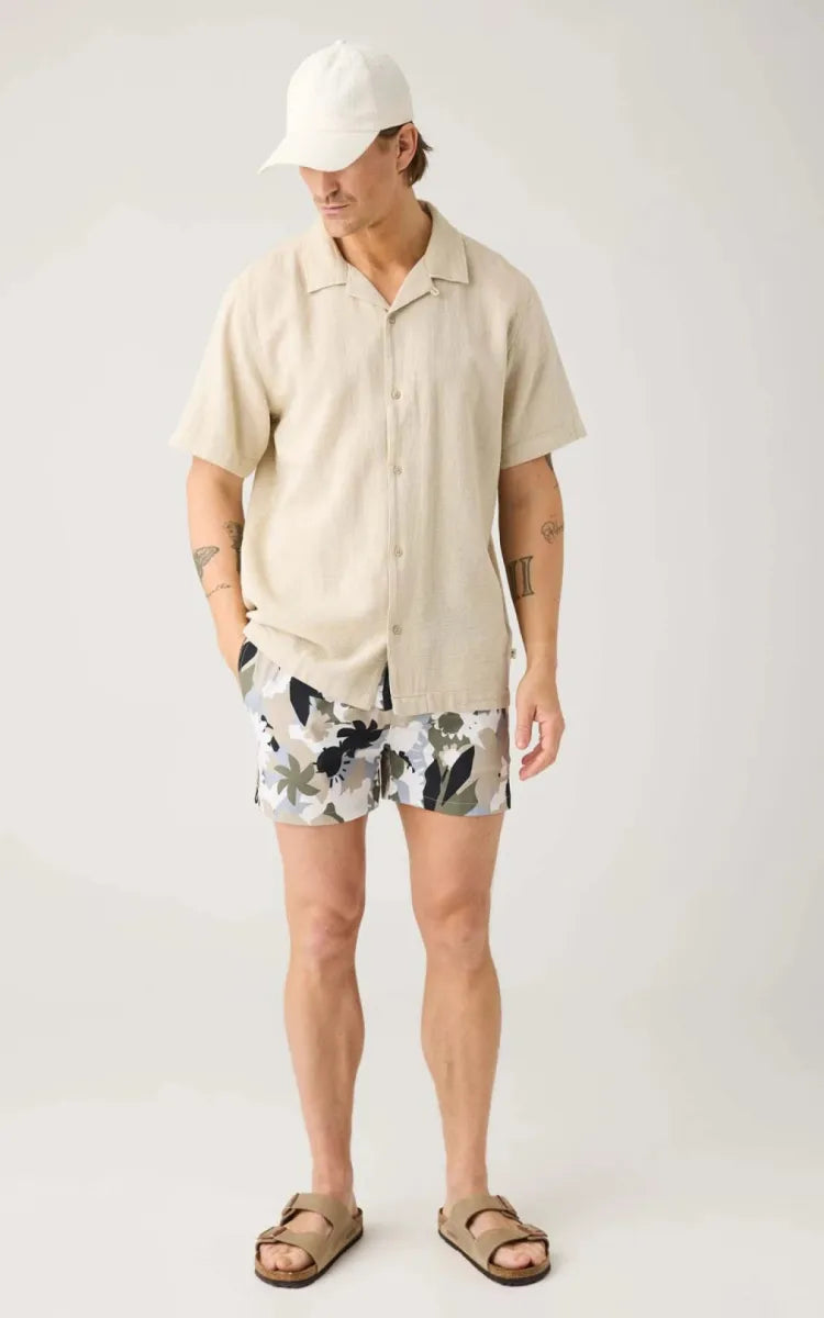 KnowledgeCotton Apparel Swim Shorts Stretch Nature AOP