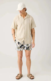 KnowledgeCotton Apparel Swim Shorts Stretch Nature AOP