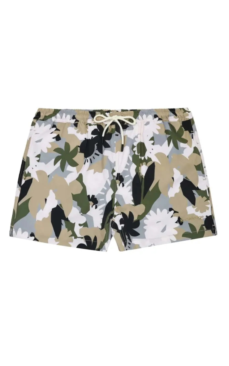 KnowledgeCotton Apparel Swim Shorts Stretch Nature AOP