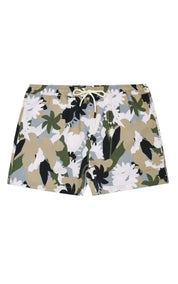 KnowledgeCotton Apparel Swim Shorts Stretch Nature AOP
