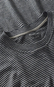 KnowledgeCotton Apparel T-Shirt Linen Striped