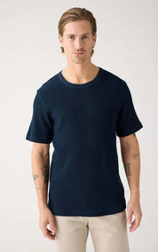 KnowledgeCotton Apparel T-shirt Regular Waffle Crew Neck