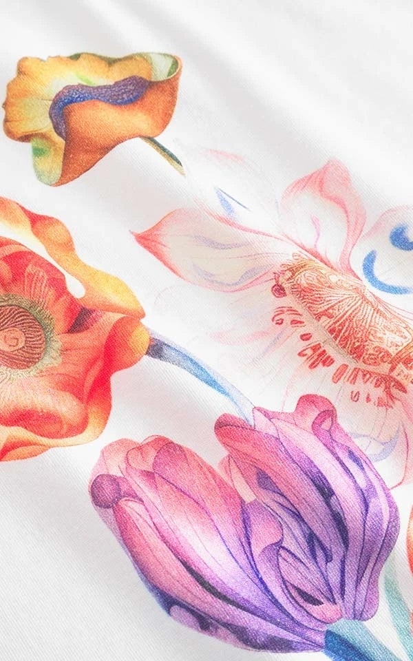 T-shirt Visby Fantasy Flower Bouquet