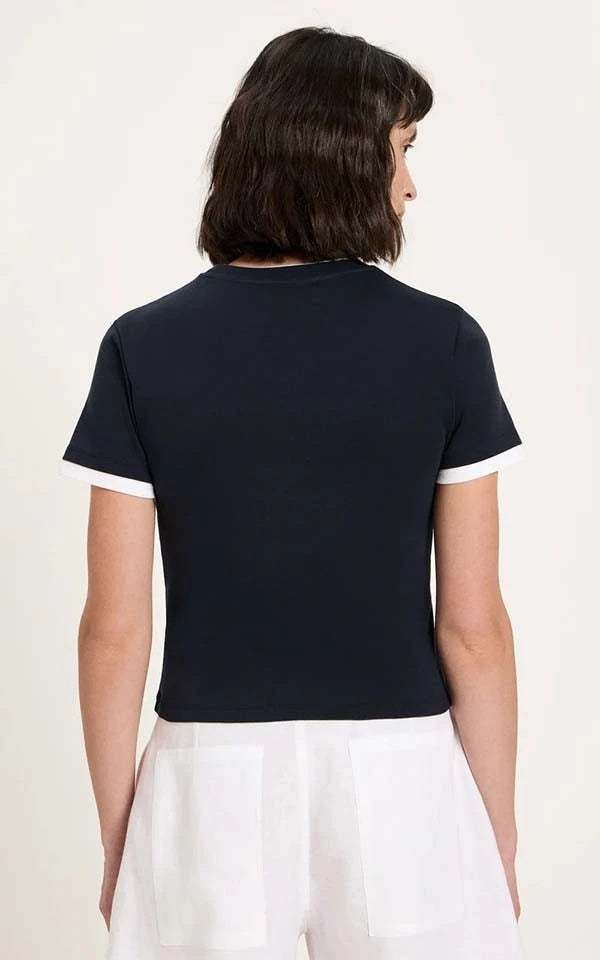 T-shirt With Contrast Sleeve