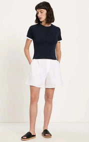 T-shirt With Contrast Sleeve