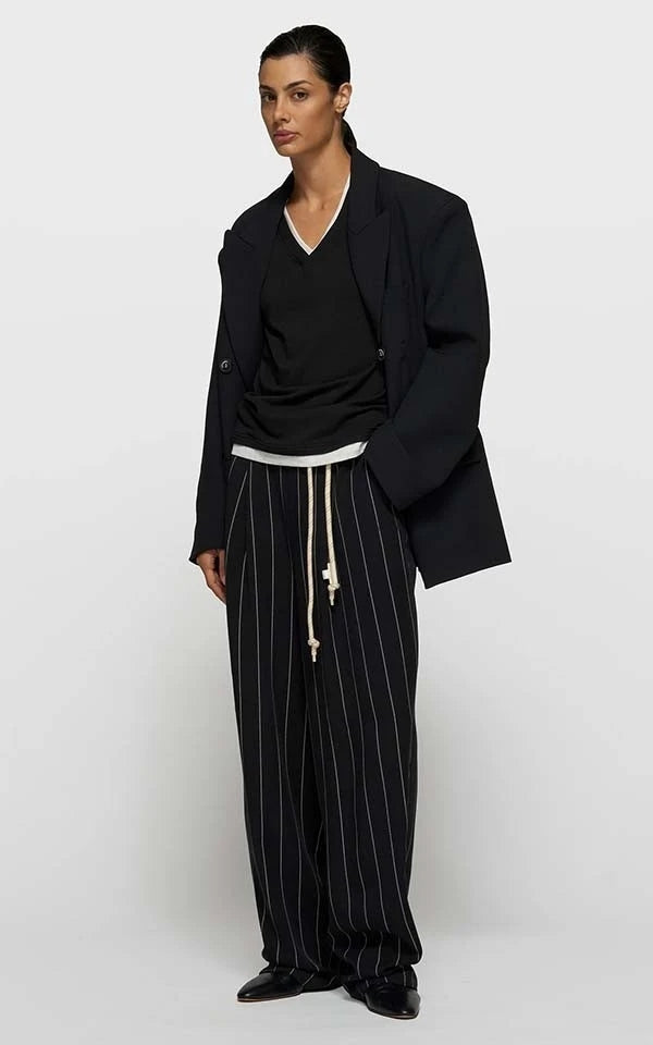 Tee Double Layer V-neck