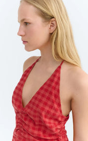 Thinking MU Top Checks Seersucker Hiba