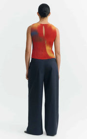 Thinking MU Top Flowers Pleated Dora
