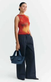Thinking MU Top Flowers Pleated Dora