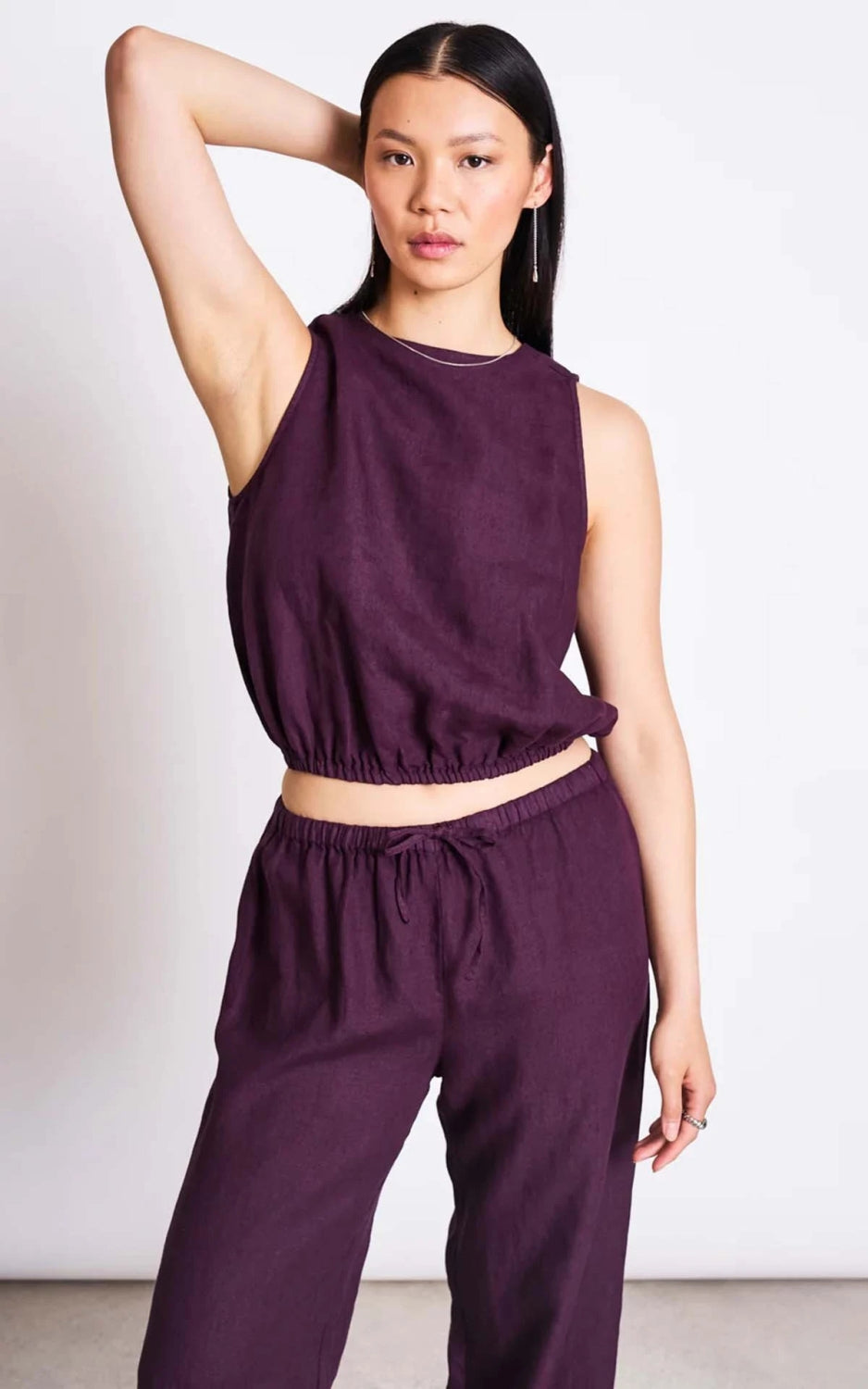 Top Lupin Cropped Linen