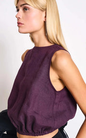 Top Lupin Cropped Linen