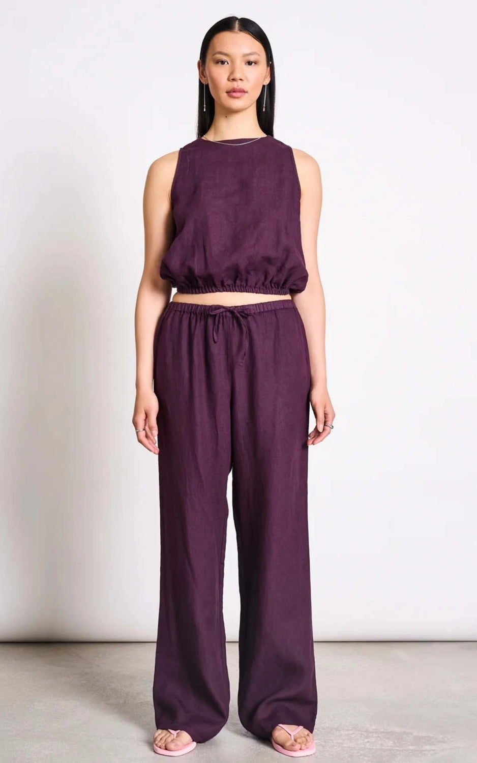 Top Lupin Cropped Linen