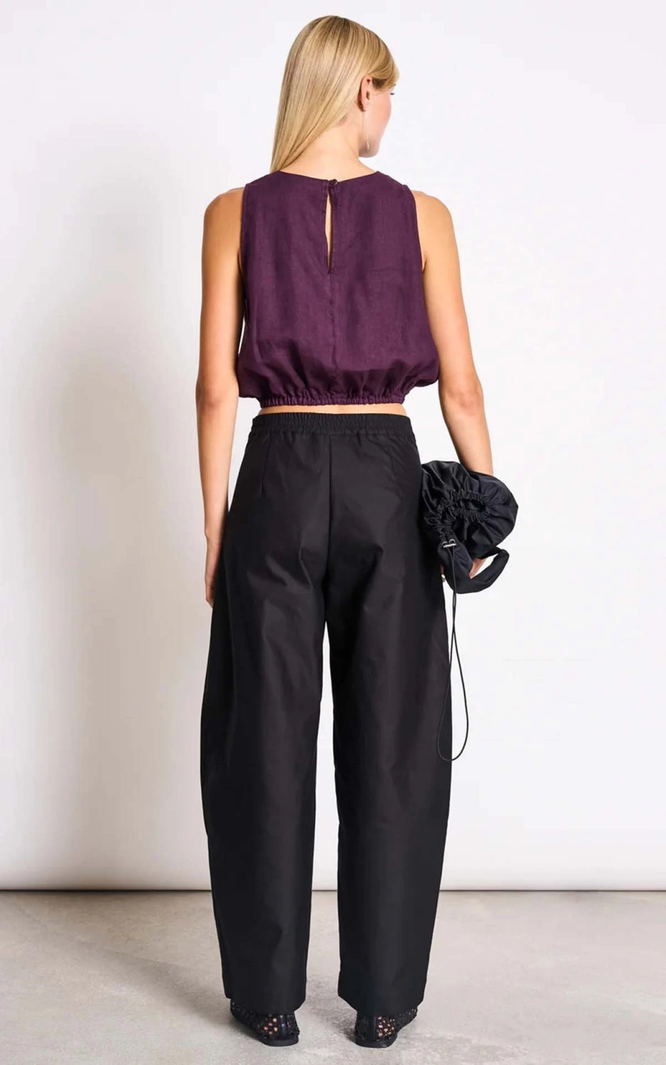 Top Lupin Cropped Linen