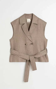 indi & cold Top Vest Linen