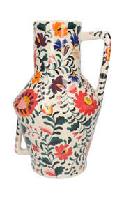 Return to Sender Vase Handpainted Flowers