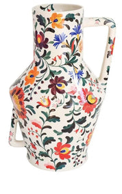 Return to Sender Vase Handpainted Flowers
