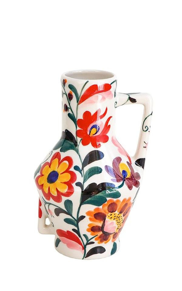 Vase Handpainted Flowers