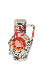Return to Sender Vase Handpainted Flowers