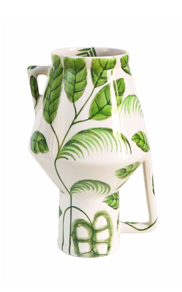 Vase Handpainted Jungle