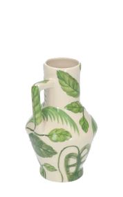 Return to Sender Vase Handpainted Jungle
