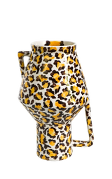 Vase Handpainted Leopard