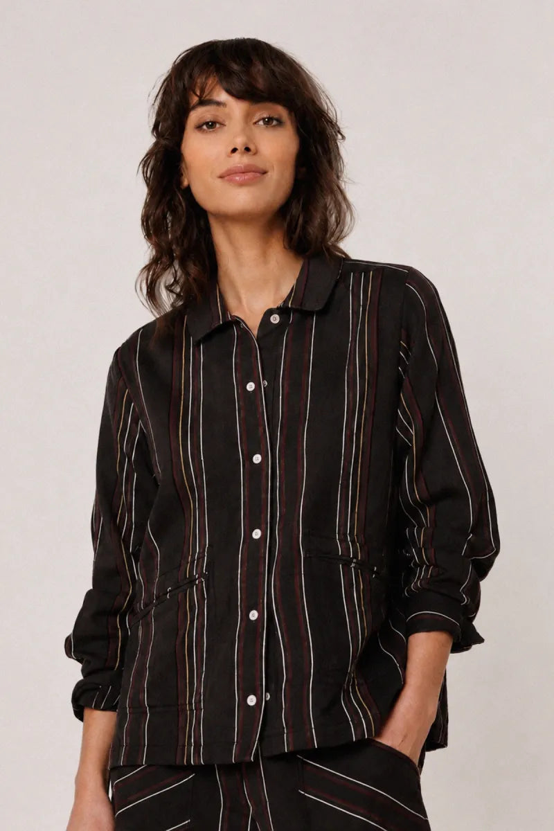 Indi & Cold Striped Overshirt